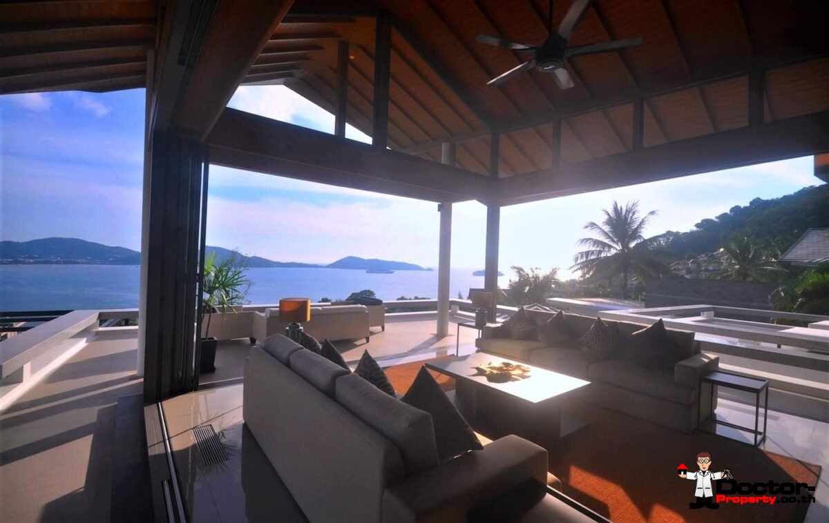 Fantastic 6 Bedroom Villa - Panoramic Sea View - Kalim Beach - Phuket West - for sale